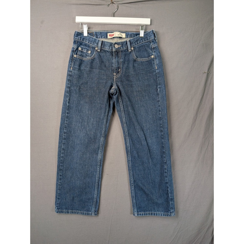 Levis 550 Relaxed Fit Boys Jeans Blue Husky Size 9 29x25